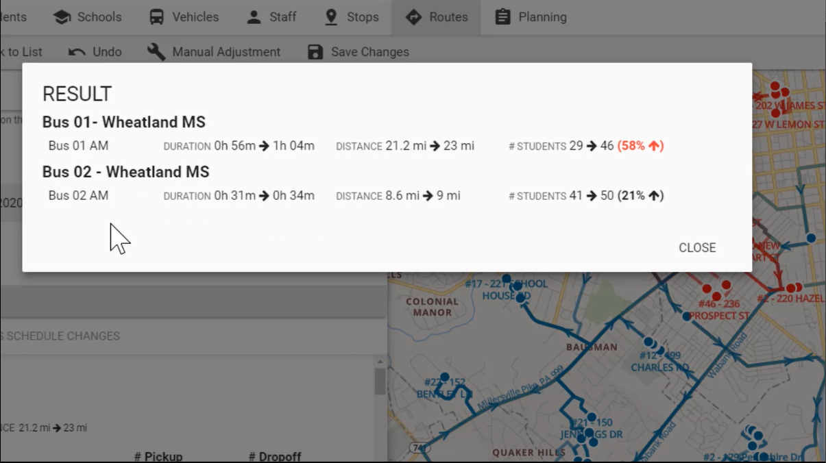 Consolidate Routes On the Fly