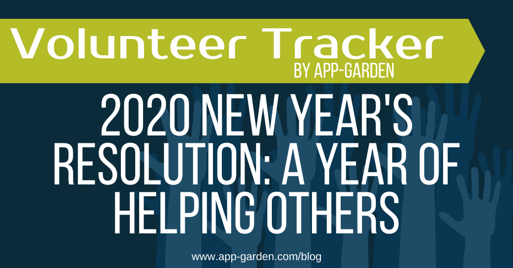 2020 New Year's Resolution: A Year of Helping Others